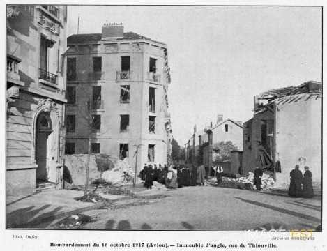 Bombardement du 16 octobre 1917 (Nancy)